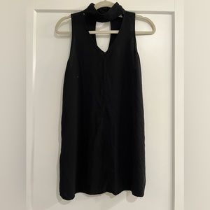 High Neck Keyhole Cut Out Dress
